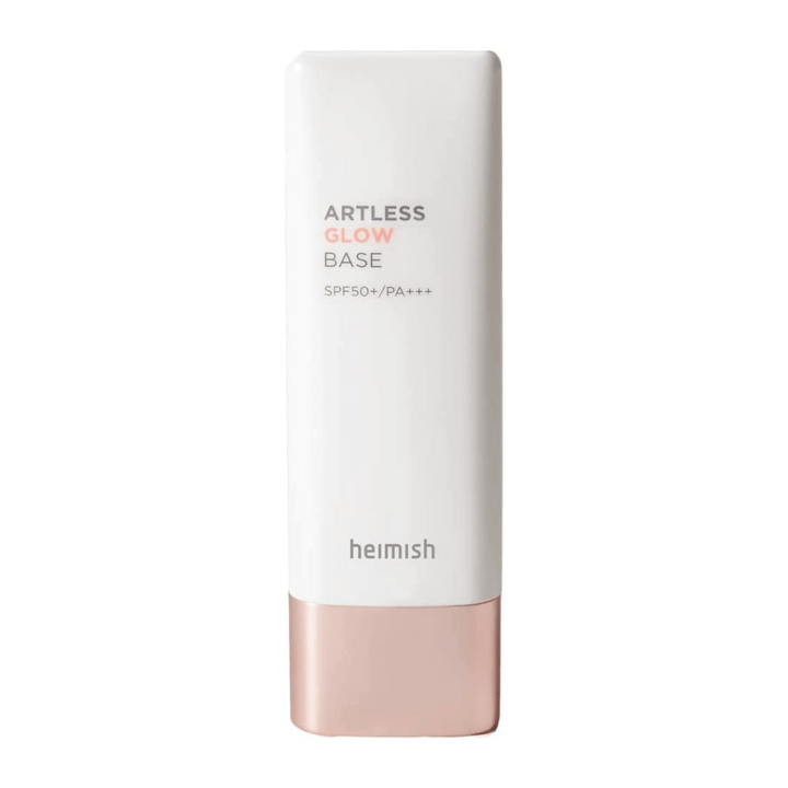 En lyst tub av heimish Artless Glow Base SPF 50+ PA+++ 40ml.