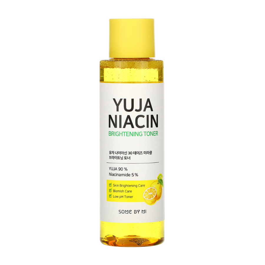 SOME BY MI Yuja Niacin 30 Days Miracle Brightening Toner 150ml för att ljusa upp och rikta in fräknar och pigmentfläckar.